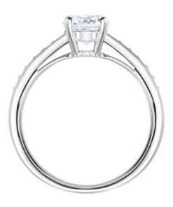 Swarovski Attract Ring Round Cut Crystal, White, Rhodium Plated