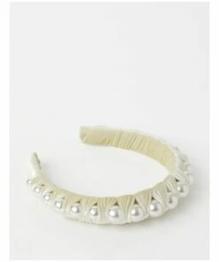 Collection Pearl Lemon Velvet Headband