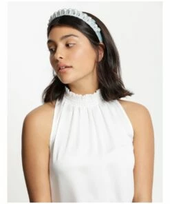 Collection Pearl Pale Blue Velvet Headband -RAY-BAN Online Store 852293170 852293890 4 720x928