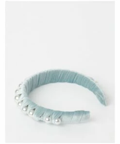 Collection Pearl Pale Blue Velvet Headband -RAY-BAN Online Store 852293170 852293890 5 720x928