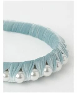 Collection Pearl Pale Blue Velvet Headband -RAY-BAN Online Store 852293170 852293890 6 720x928