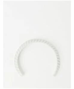 Collection White Velvet Wrap Crown