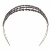 Olga Berg Trianna Black Crystal Headband