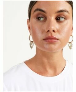 Piper Gold Filigree Heart Earring -RAY-BAN Online Store 852989500 2 720x928