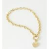 Piper Gold Heart Charm Necklace