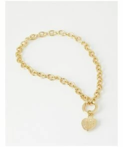 Piper Gold Heart Charm Necklace