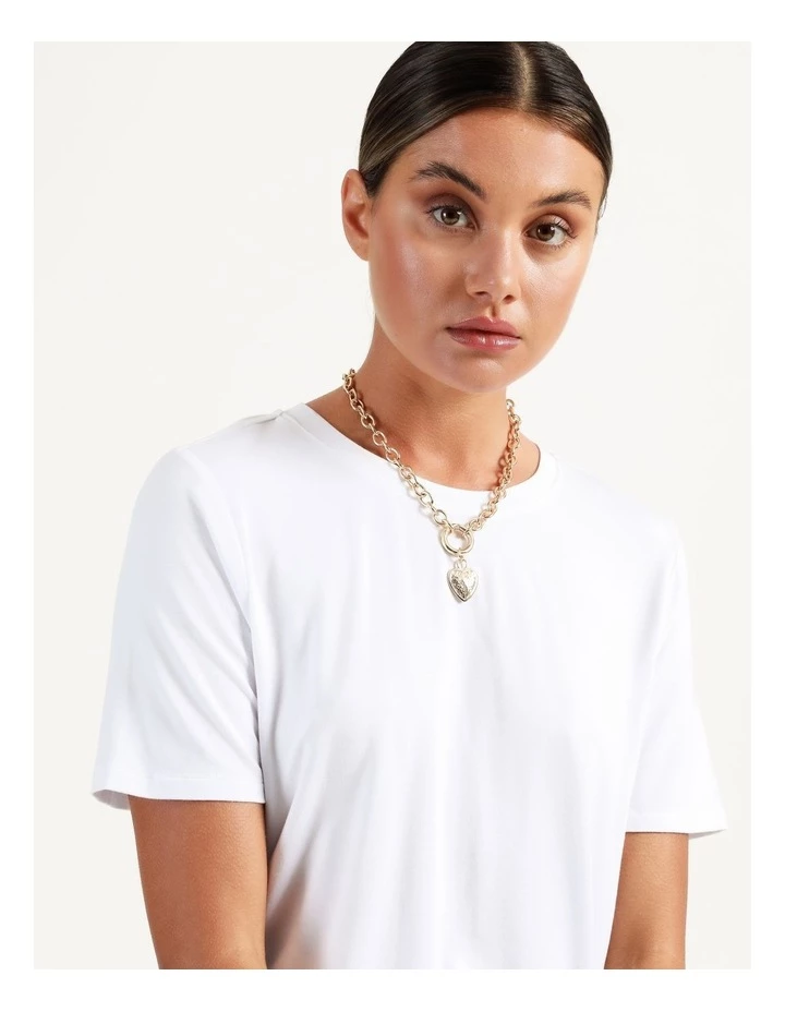 Piper Gold Heart Charm Necklace 4 Piper Gold Heart Charm Necklace - Image 4