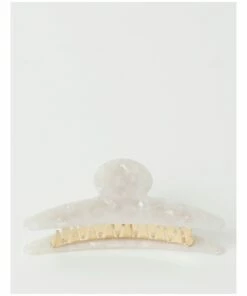 Piper Large White Resin Claw Clip