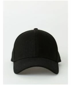 Piper Black Cotton Blend Cap