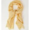 Piper Yellow Linen Blend Scarf