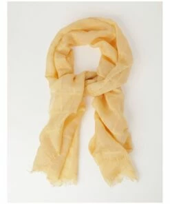 Piper Yellow Linen Blend Scarf