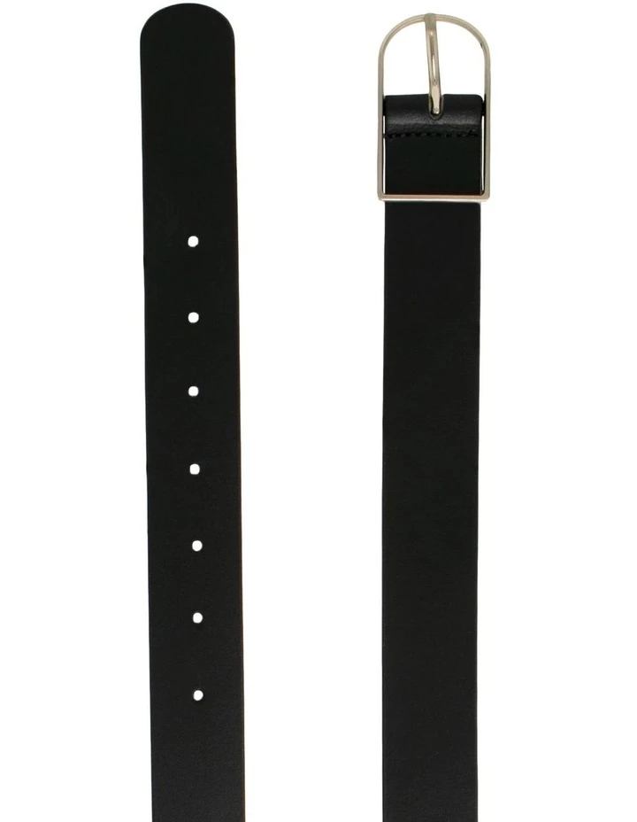 Basque Olinda Black Leather Belt 2 Basque Olinda Black Leather Belt - Image 2