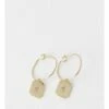 Basque Star Charm Gold Drop Earring