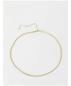 Basque Fine Snake Chain Gold Necklace