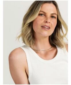 Basque Fine Snake Chain Gold Necklace -RAY-BAN Online Store 854600410 4 720x928