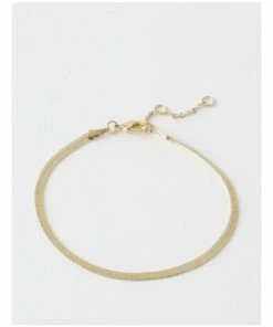 Basque Fine Snake Chain Gold Bracelet