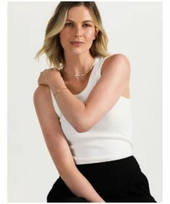 Basque Fine Snake Chain Gold Bracelet -RAY-BAN Online Store 854600500 2 720x928