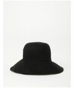 Trent Nathan Printed Lining Black Bucket Hat