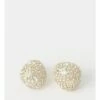Trent Nathan Statement Pave Gold Stud Earring