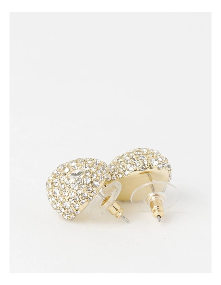 Trent Nathan Statement Pave Gold Stud Earring 2 Trent Nathan Statement Pave Gold Stud Earring - Image 2