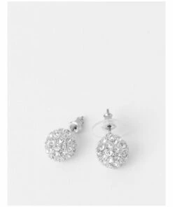 Trent Nathan Pave Dome Gunmetal Stud Earring