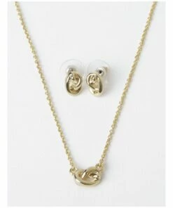 Trent Nathan Knot Gold Charm Set