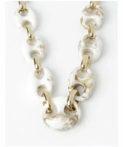Trent Nathan Chunky Camel Acrylic Necklace