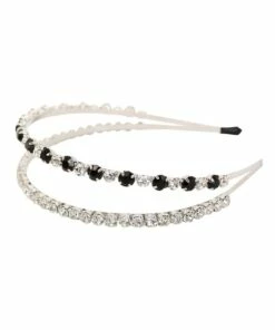 Morgan & Taylor Crystal And Pearl Black Headband -RAY-BAN Online Store 855833320 855834580 4 720x928