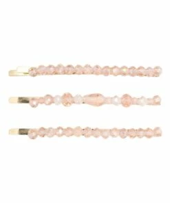 Morgan & Taylor Crystal And Stones Pink Hair Clip Set