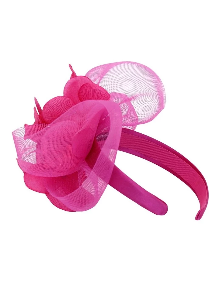 Morgan & Taylor Crin Pink Flower Fascinator 2 Morgan & Taylor Crin Pink Flower Fascinator - Image 2