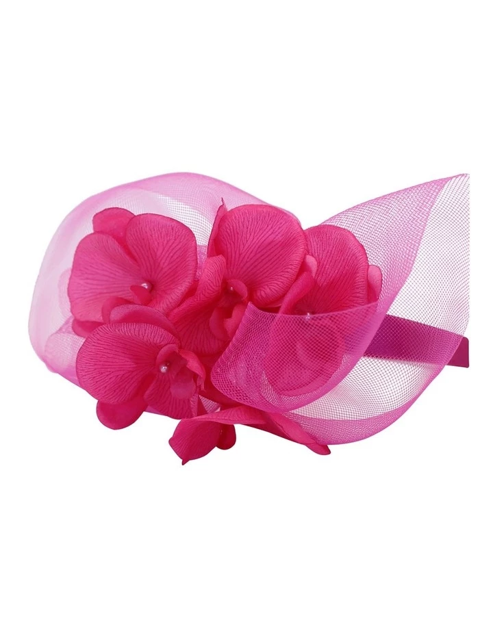 Morgan & Taylor Crin Pink Flower Fascinator 4 Morgan & Taylor Crin Pink Flower Fascinator - Image 4