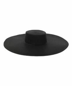 Morgan & Taylor Large Boater Black Racewear Hat