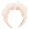 FORD MILLINERY Peach Organza Covered Padded Headband