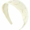 FORD MILLINERY Cream Textured Embroidery Style Headband
