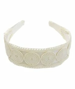 FORD MILLINERY Cream Textured Embroidery Style Headband 6 FORD MILLINERY Cream Textured Embroidery Style Headband -RAY-BAN Online Store 856129960 3 720x928