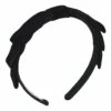 FORD MILLINERY Black Velvet Double Bow Headband