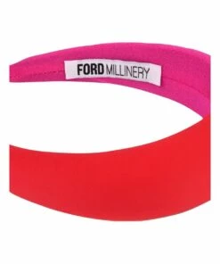 FORD MILLINERY Red/Pink Satin-Finished Padded Headband -RAY-BAN Online Store 856130320 856131670 3 720x928