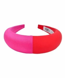 FORD MILLINERY Red/Pink Satin-Finished Padded Headband -RAY-BAN Online Store 856130320 856131670 4 720x928