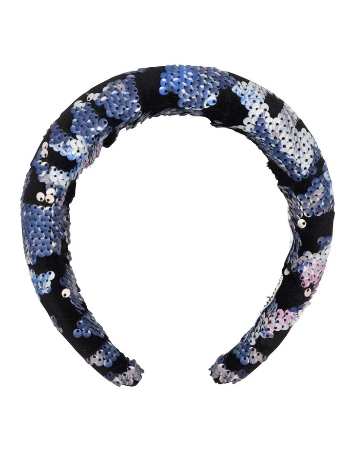 FORD MILLINERY Black Velvet And Sequin Headband 1 FORD MILLINERY Black Velvet And Sequin Headband