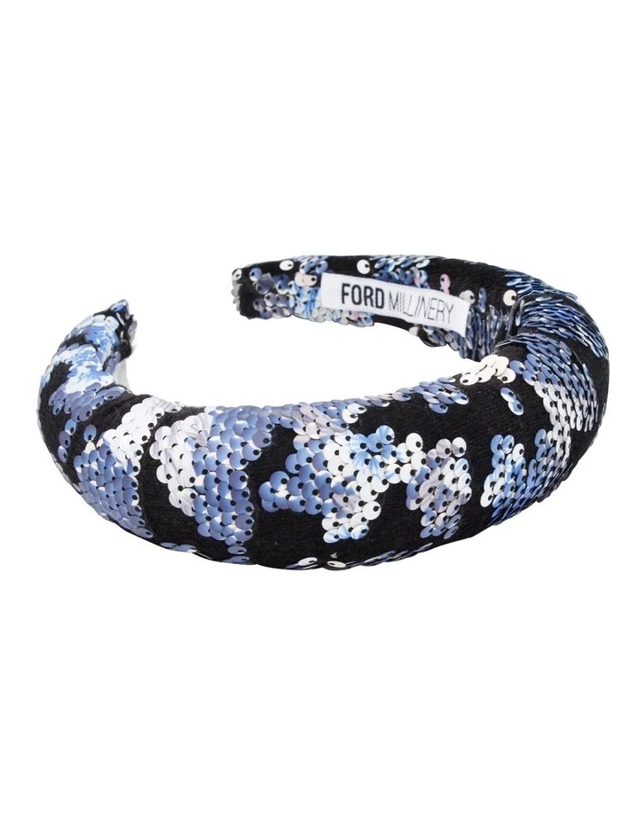 FORD MILLINERY Black Velvet And Sequin Headband 4 FORD MILLINERY Black Velvet And Sequin Headband - Image 4