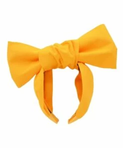 FORD MILLINERY Yellow Oversized Bow Headband
