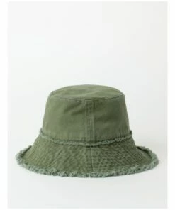 Piper Frayed Edge Green Bucket Hat -RAY-BAN Online Store 856139860 860098960 3 1 720x928