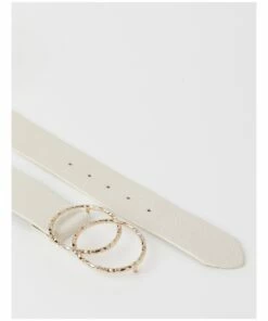 Miss Shop Double Circle Ivory Buckle Belt -RAY-BAN Online Store 856140040 4 720x928