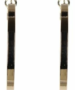 Gregory Ladner Flat Big Hoop Gold Earring
