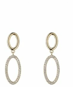 Gregory Ladner Stone Circle Gold Drop Earring