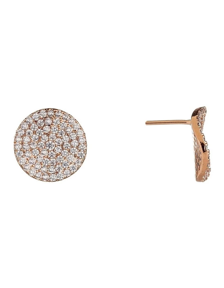 Gregory Ladner Warped Circle Rose Gold Stud Earring 2 Gregory Ladner Warped Circle Rose Gold Stud Earring - Image 2