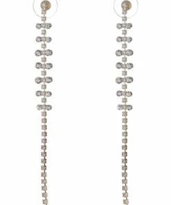 Gregory Ladner Diamante Gold Chain Drop Earring