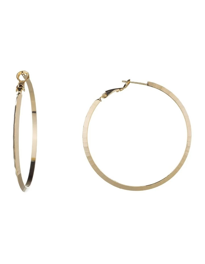 Gregory Ladner Fine Big Gold Hoop Earring 2 Gregory Ladner Fine Big Gold Hoop Earring - Image 2