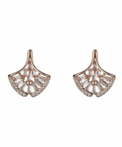 Gregory Ladner Fan Rose Gold Stud