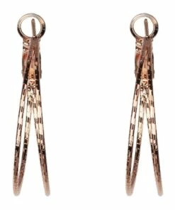 Gregory Ladner Double Small Hoop Rose Gold Earring